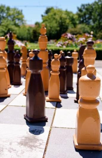 Outdoor Schach
