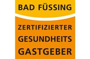 Siegel Bad Füssing Zertifizierter Gesundheitsgastgeber