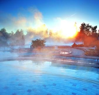 Abendstimmung in der Therme